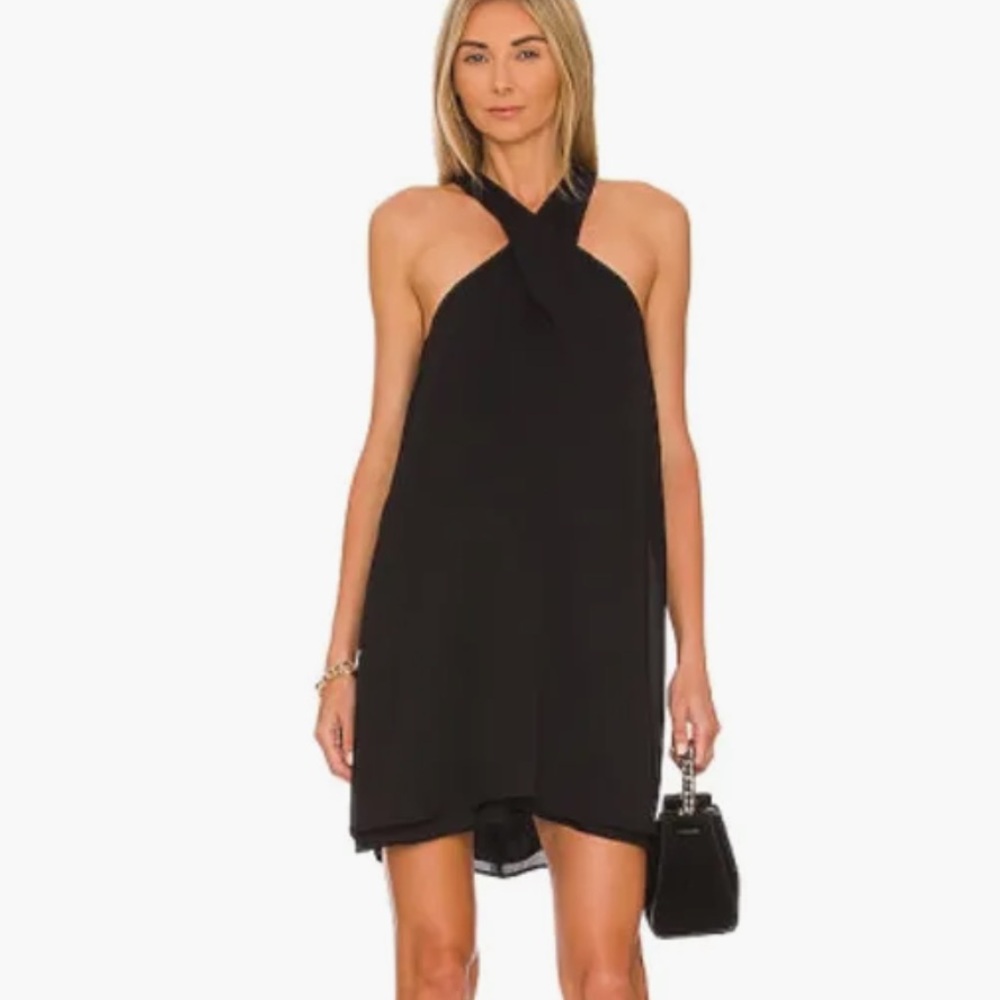 krisa  Revolve Wrap Halter Mini Dress - Picture 10 of 10
